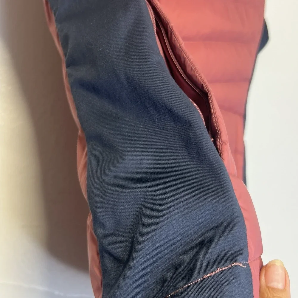Kari Traa Eva Hybrid Down Vest‎ Women L  Hooded Puffer Quilted Insulated